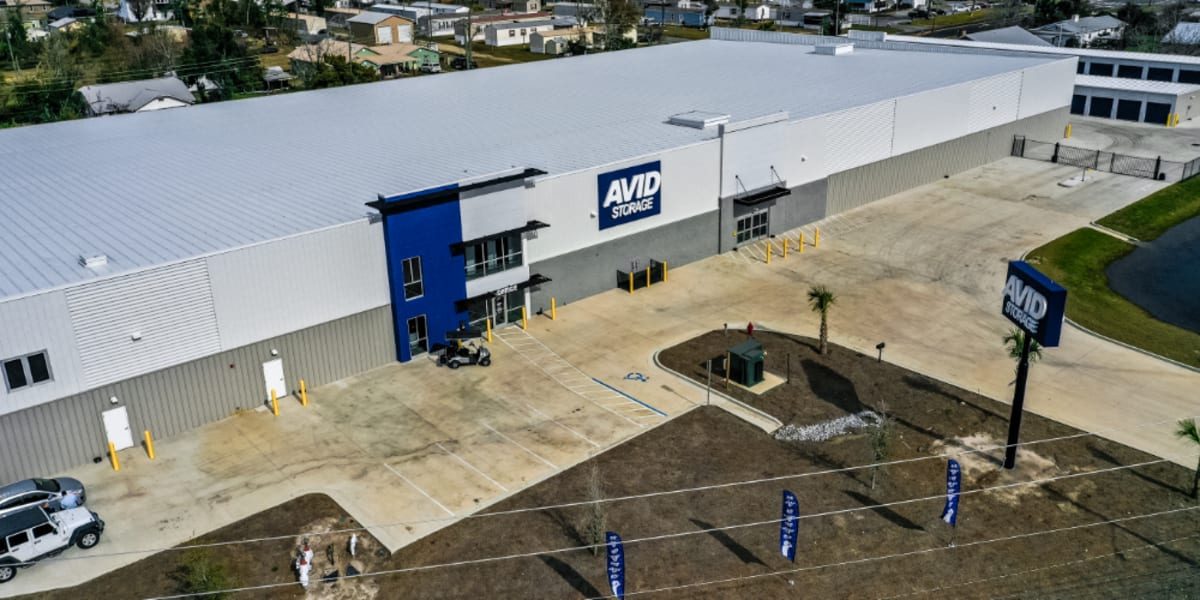 Outside area of Avid Storage in Panama City, Florida