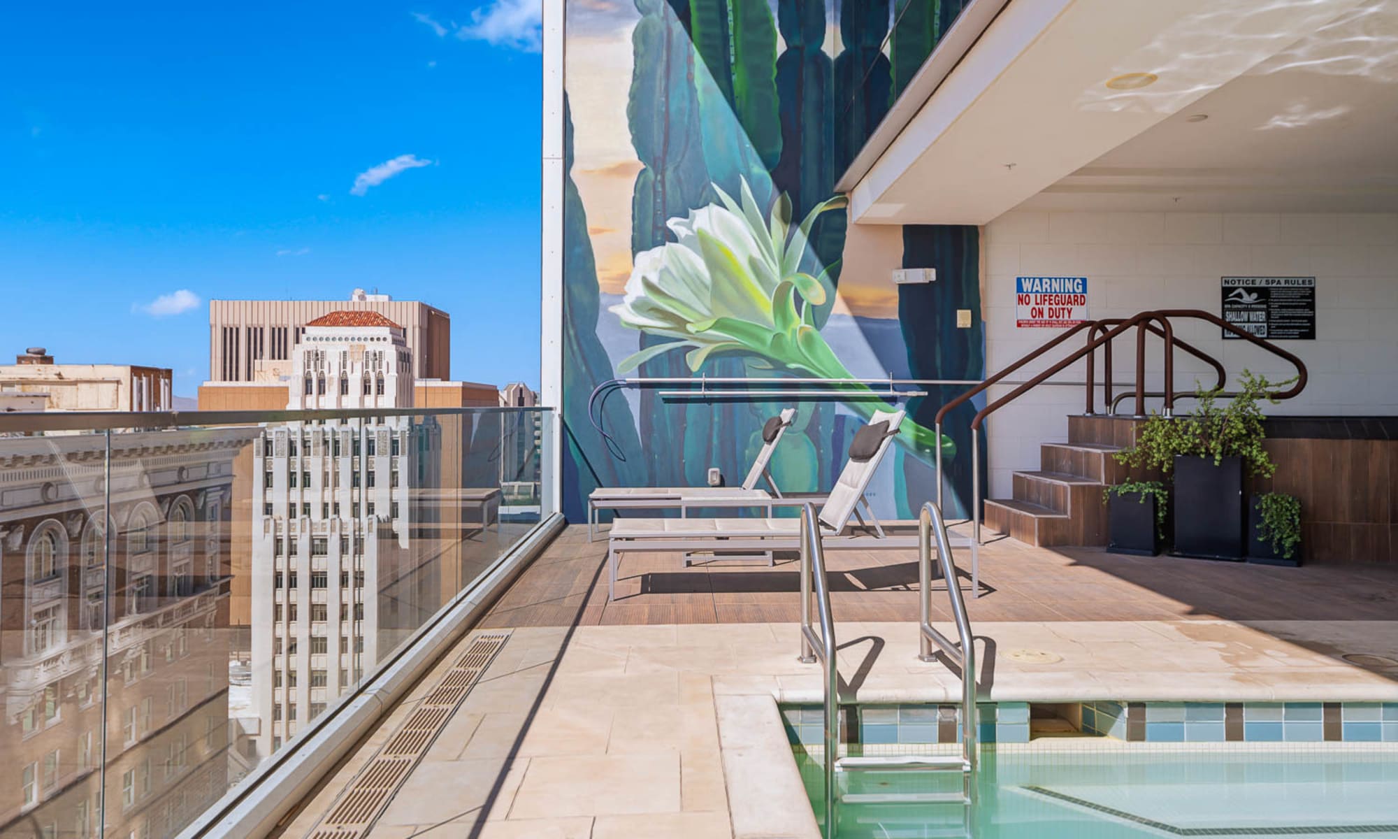 Skydeck Swimming Pool at CityScape Residences in Phoenix, Arizona