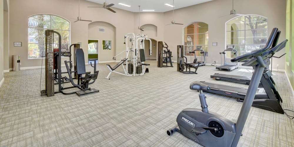 Fitness center at Spanish Wells Apartments in Las Vegas, Nevada