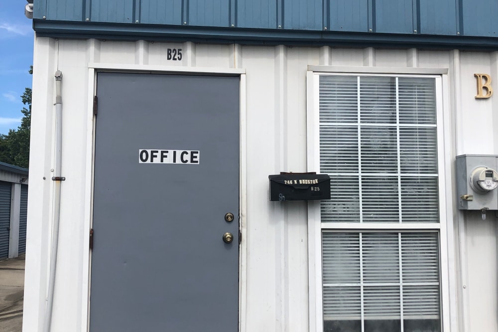 The sales office at International City Self Storage in Warner Robins, Georgia
