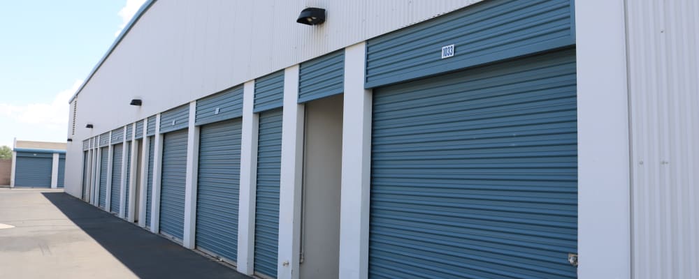 Drive-up storage units at Golden State Storage - Tropicana in Las Vegas, Nevada