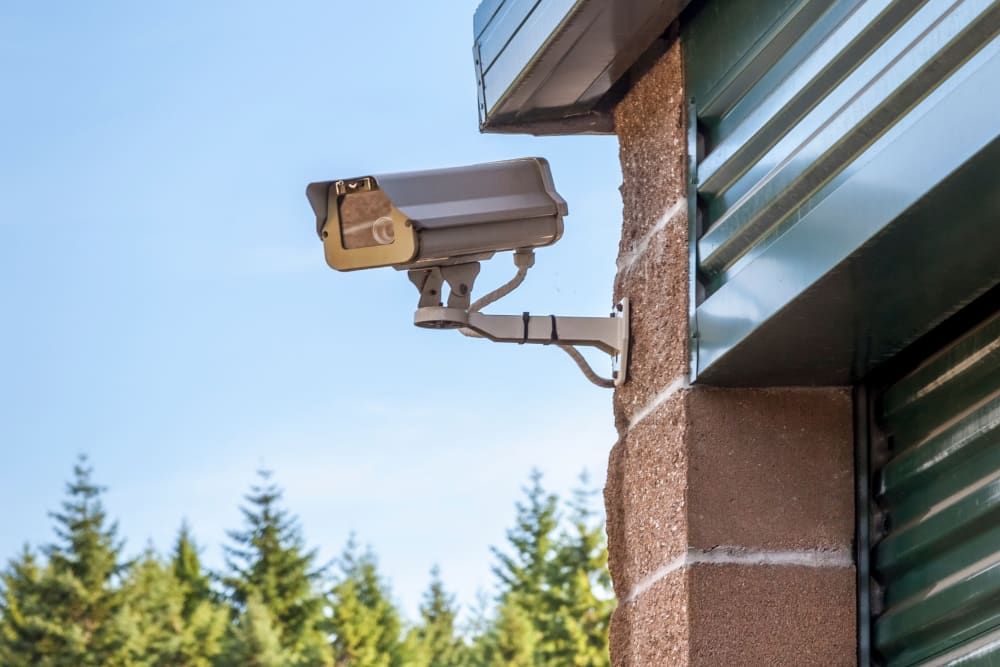 Security camera at Emerald Heated Self Storage in Puyallup, Washington