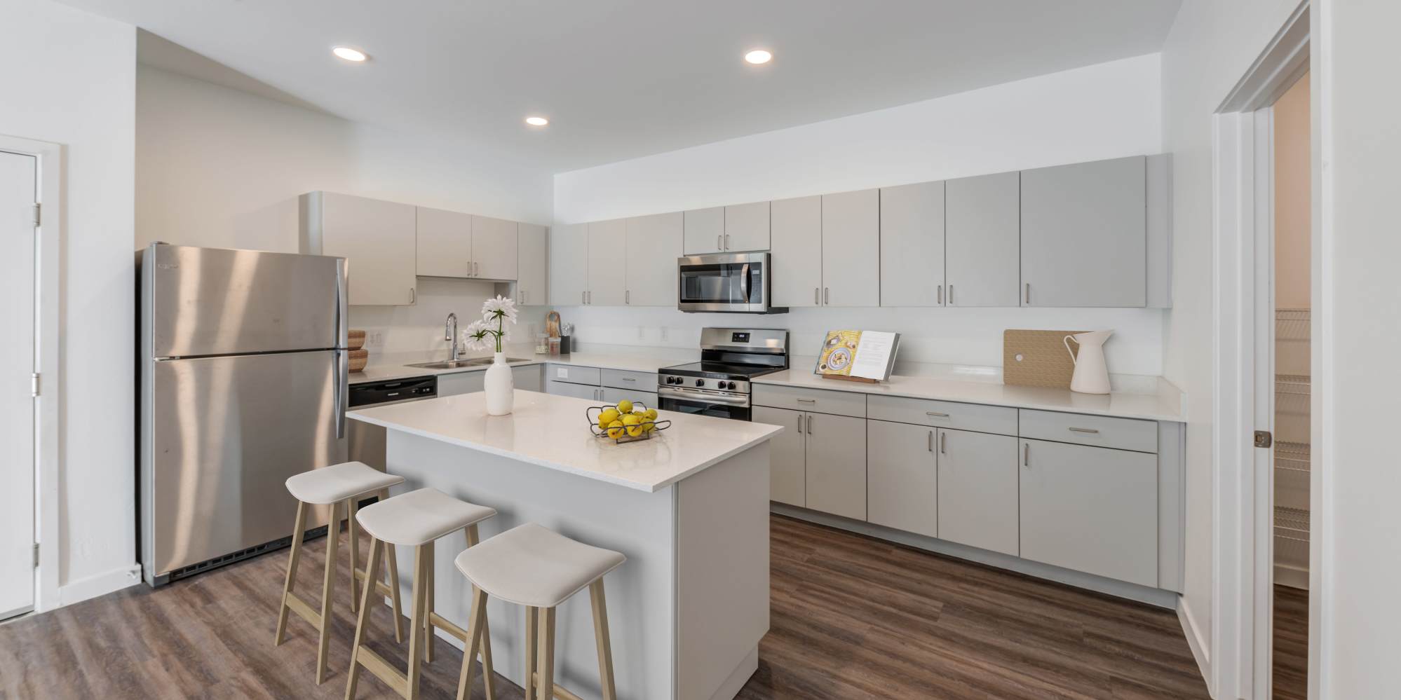 Apartment kitchen — representative home at Salt River Flats.