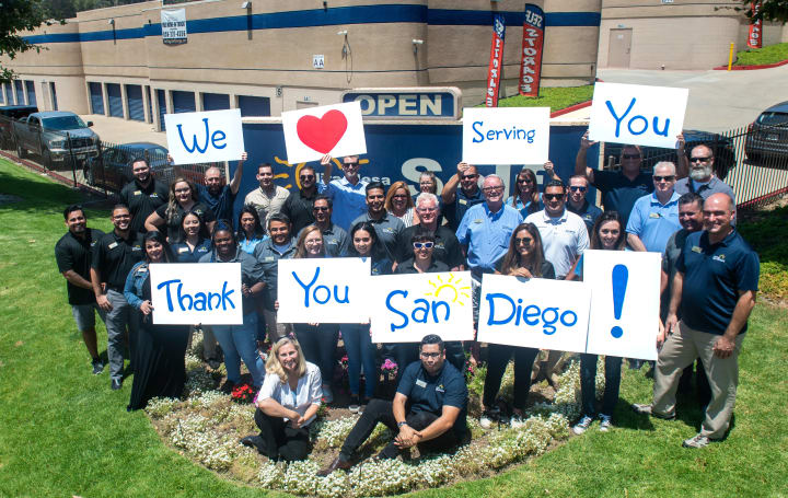 Thank you for voting us San Diego's "Best Storage Company" four years straight! 