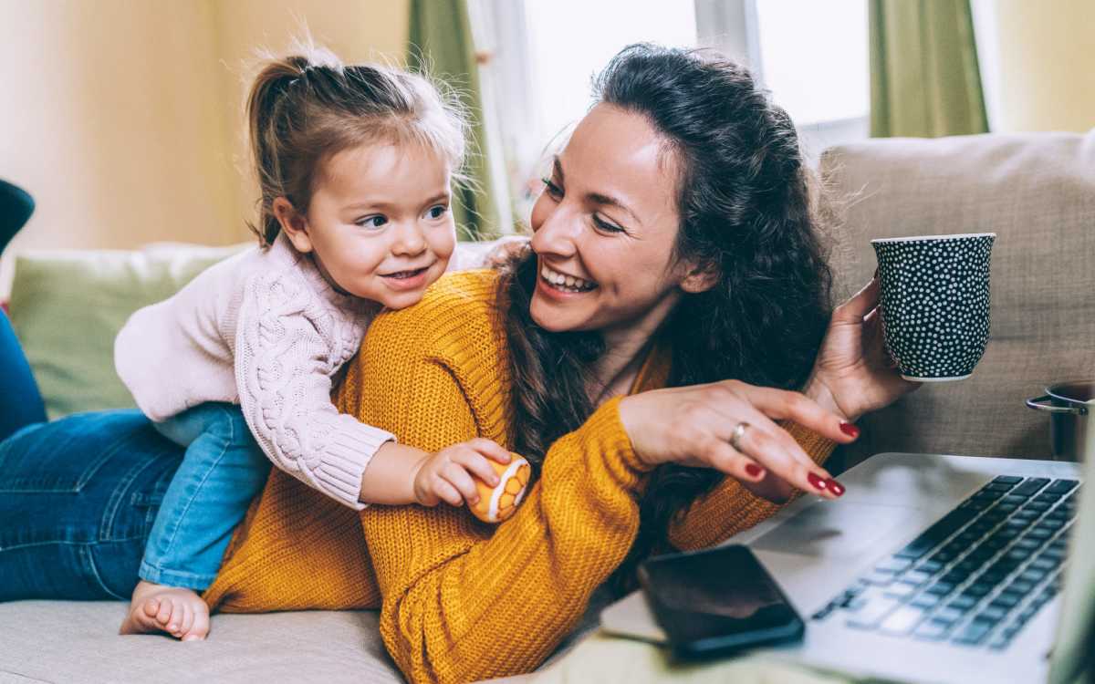 Resident with her daughter at Heather Hill Apartments in Temple Hills, Maryland