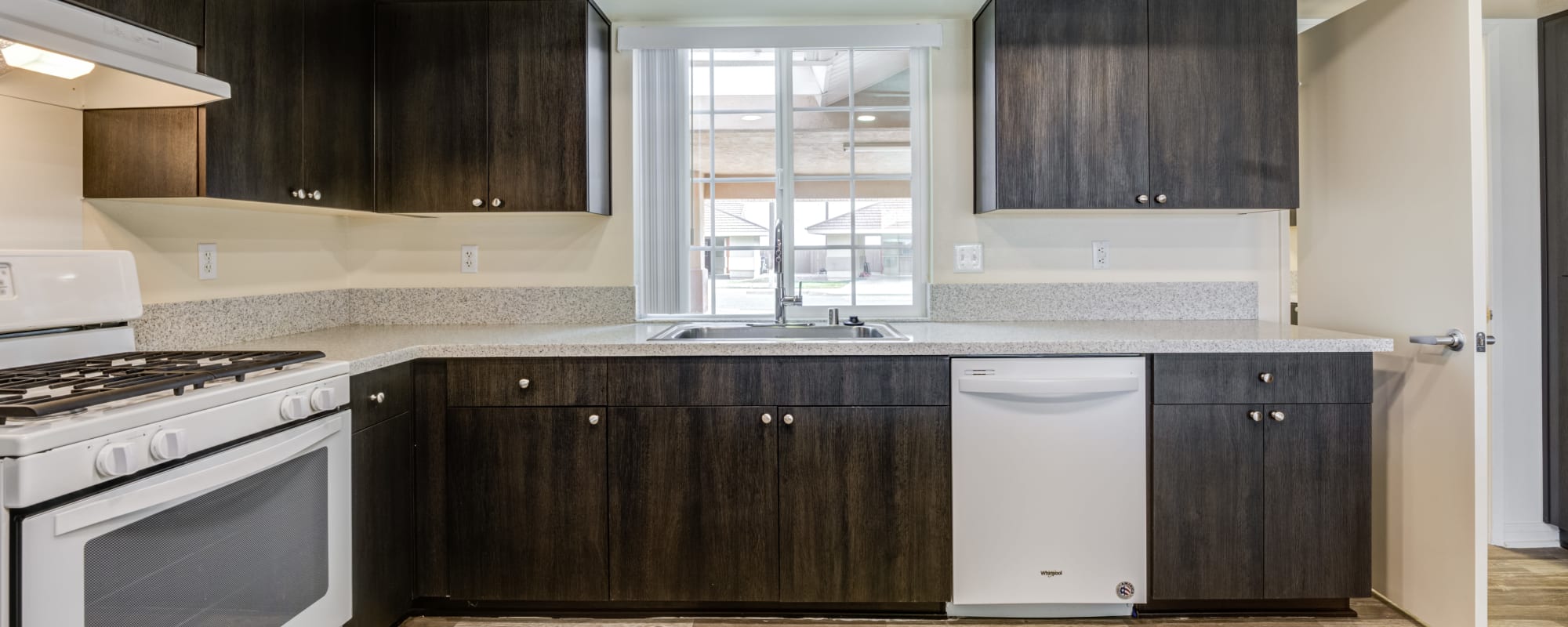 A spacious kitchen at El Centro New Fund Housing (Officers) in El Centro, California 