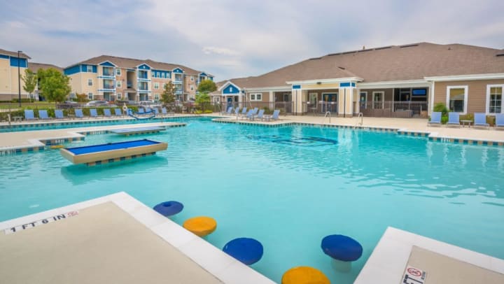 Swimming pool of student housing community in Statesboro, Georgia