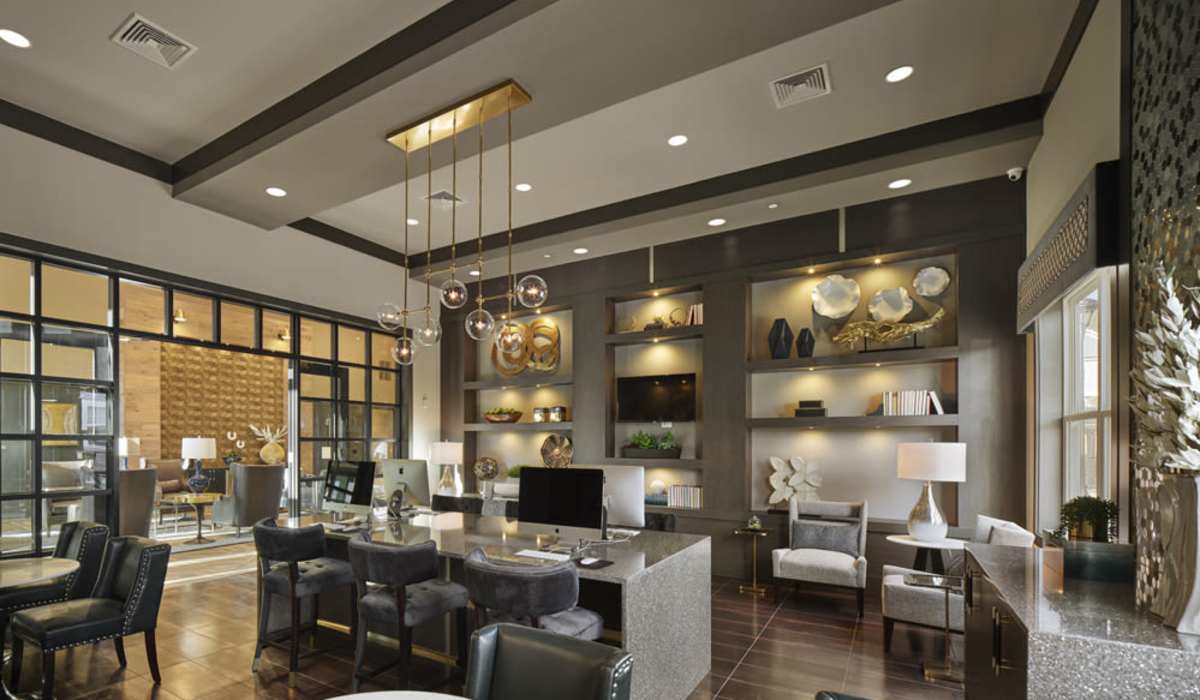 community area at Ten Trumbull in Trumbull, Connecticut 