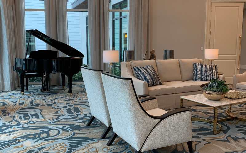 Spacious living area at The Barclay at Santa Rosa Beach in Santa Rosa Beach, Florida