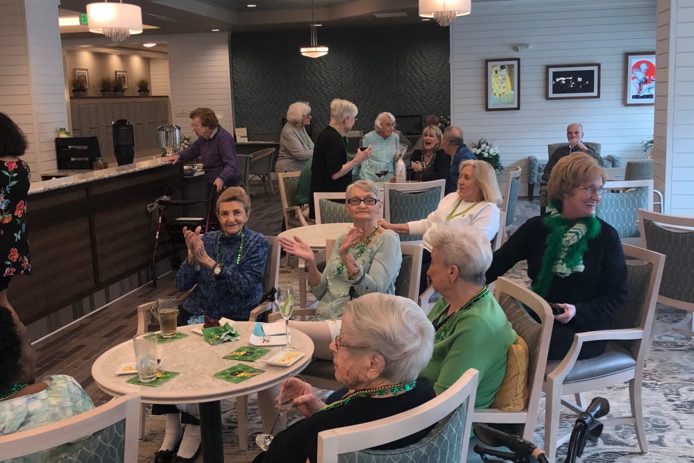 St. Patty's day event at Merrill Gardens at Carolina Park in Mount Pleasant, South Carolina.