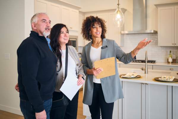 Residents getting a tour of the apartmen homes at Shannon Park in Goose Creek, South Carolina