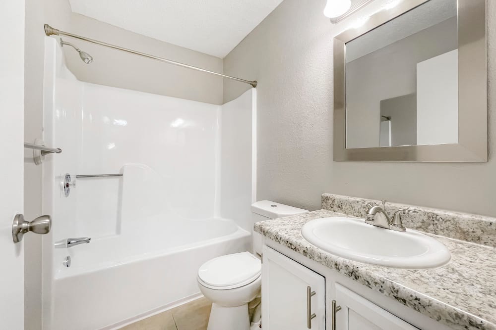 Bathroom at Pebble Creek Apartments in Antioch, Tennessee