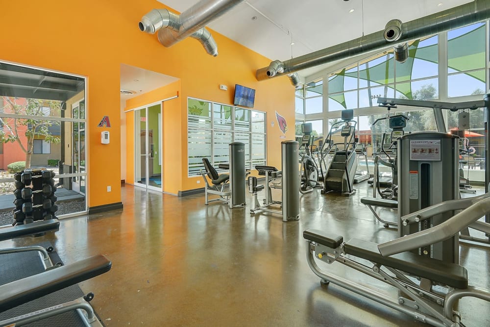 State-of-the-art fitness center at Onnix in Tempe, Arizona