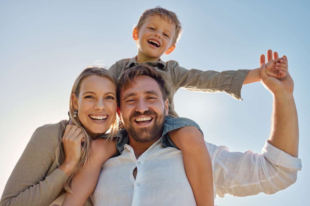 Happy resident family at Azalea Park I and II in Meridian, Mississippi