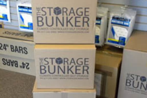 Packing supplies at The Storage Bunker in Medford, Massachusetts