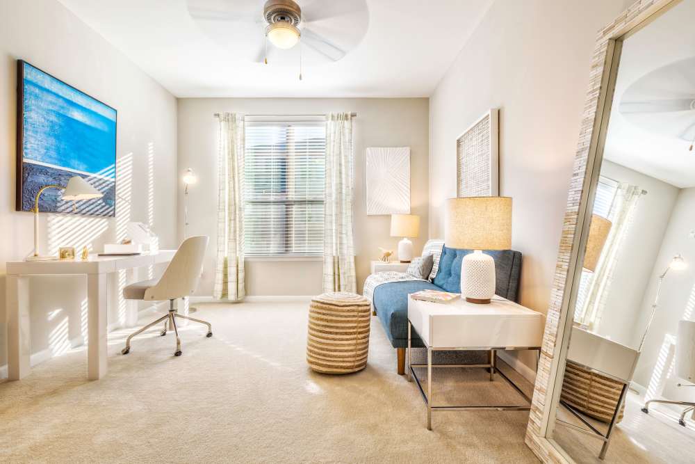 Spacious living area at South Ridge in Greenville, South Carolina
