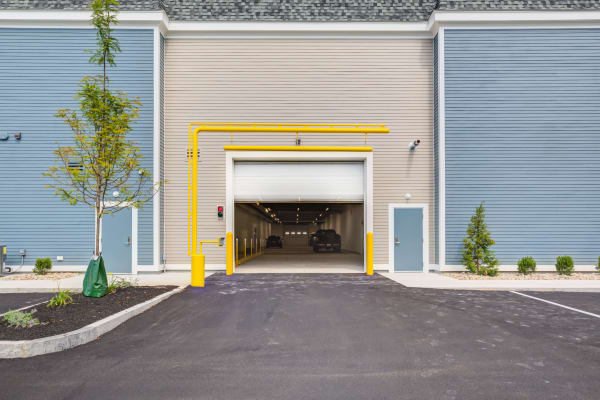 Entrance to drive up unloading zone at North Reading Storage Solutions