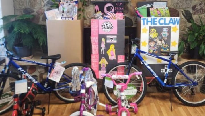 The toy collection center at one of WISH