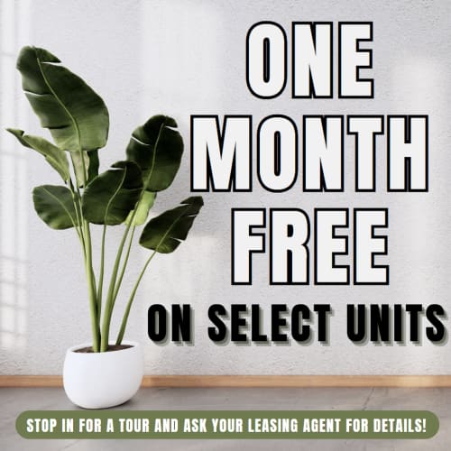 Woodside Flats June Special - One Month Free on Select Units Limited Availability - Act Fast! **Discount applies after first full months rent.