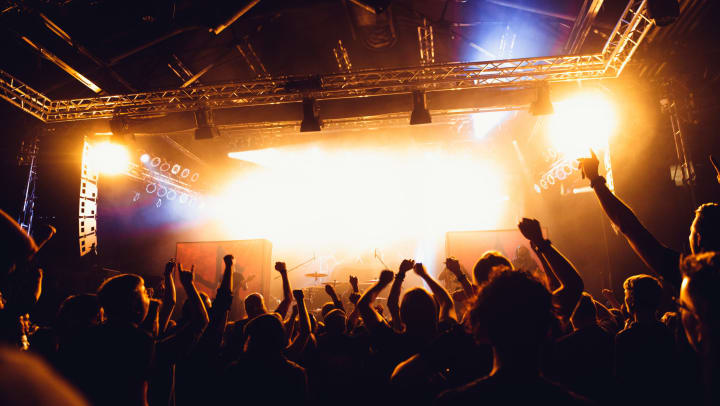 A crowd at a concert