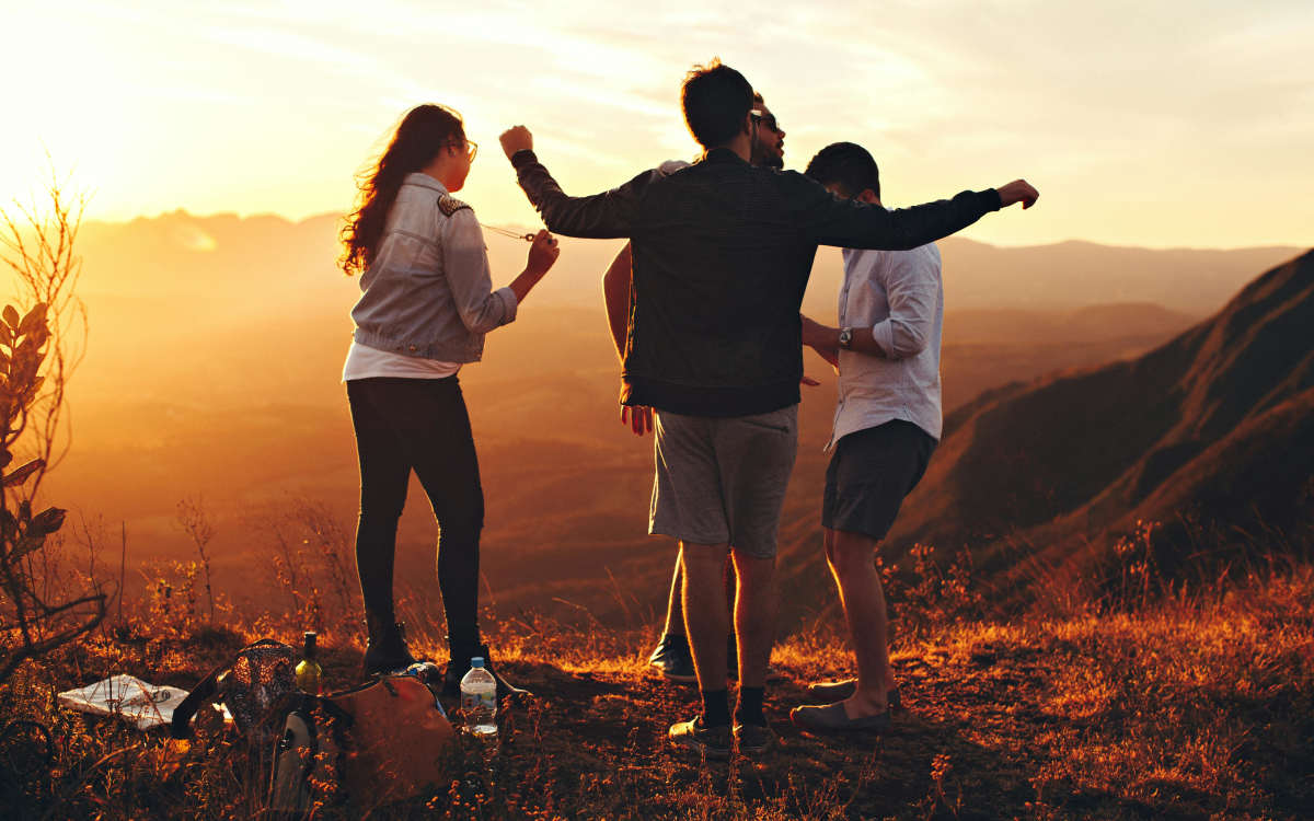 Residents enjoying the view near Modena in Phoenix, Arizona