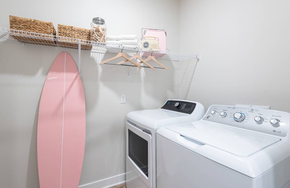 Washer and dryer at Mexico Beach Crossings in Mexico Beach, Florida