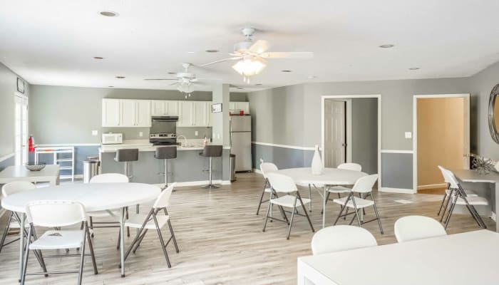Social spaces at Bradford Place Apartments in Byram, Mississippi