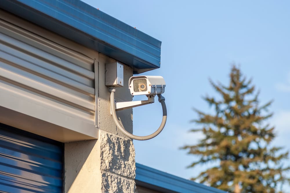 Security camera at Clock Tower Self Storage - Marysville in Marysville, Washington.