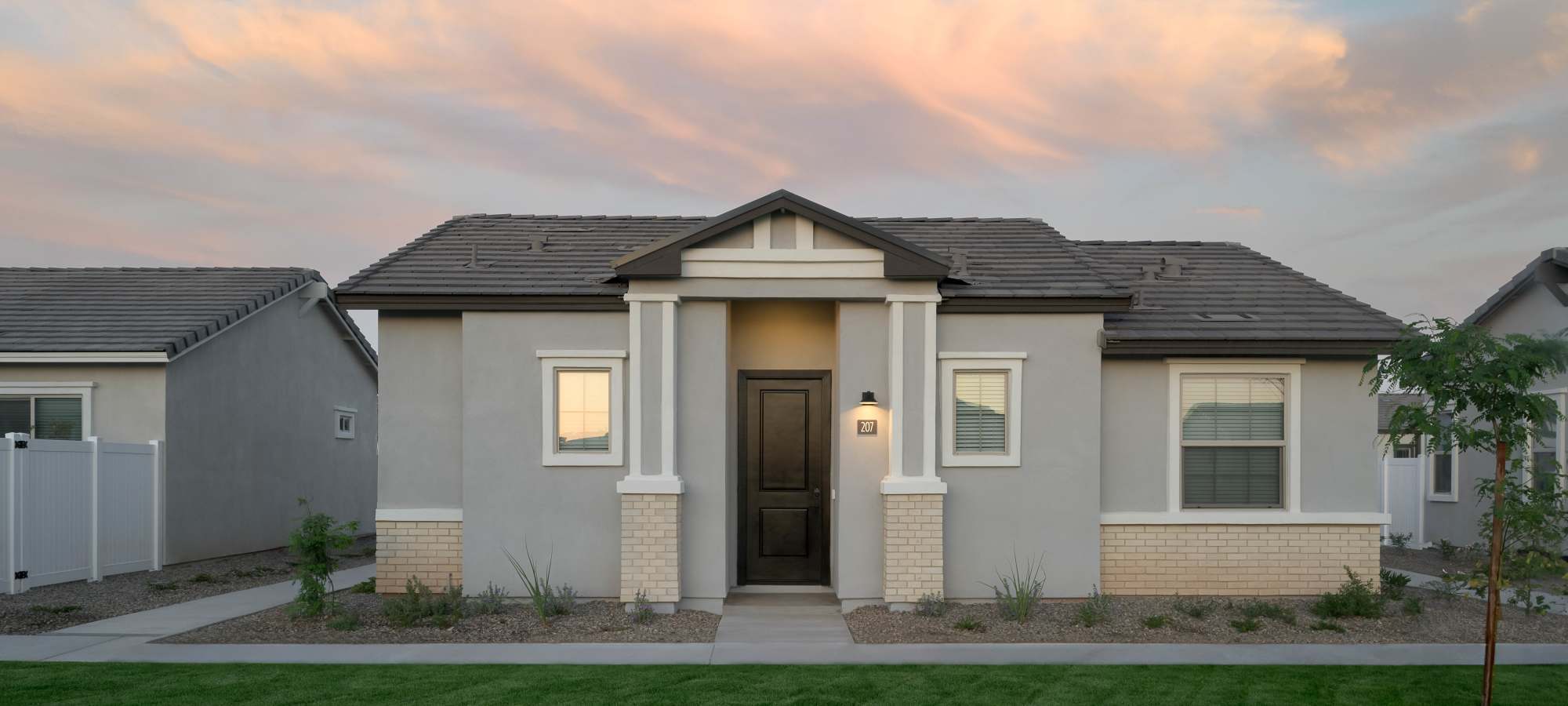 Detached homes at Canopy at Cottonwood in Casa Grande, Arizona