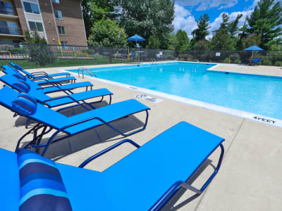 Swimming pool at Montgomery Trace Apartment Homes in Silver Spring, Maryland