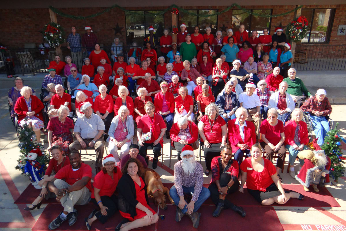 Residents on a holiday at Parsons House Austin in Austin, Texas