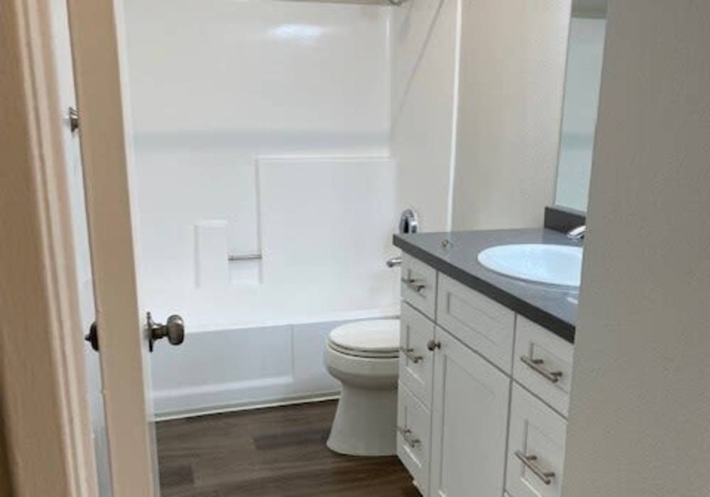 Bathroom with bathtub at Oak Hill in Escondido, California