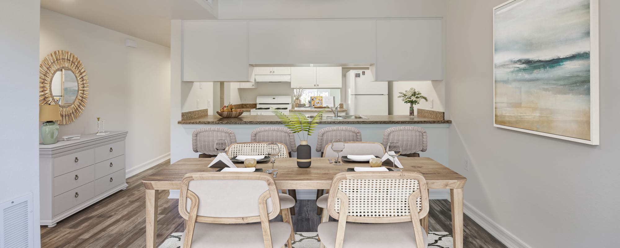 Dining room at Lofgren Terrace in Chula Vista, California
