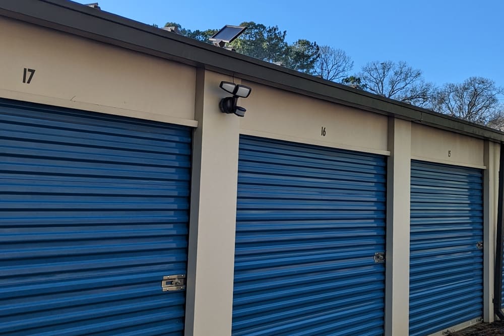 Large outdoor units at KO Storage in Monticello, Georgia