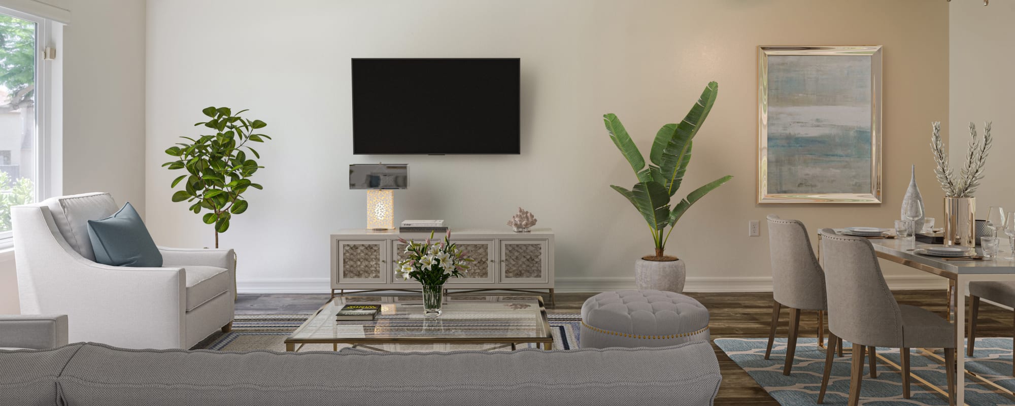 Living room at Lofgren Terrace in Chula Vista, California