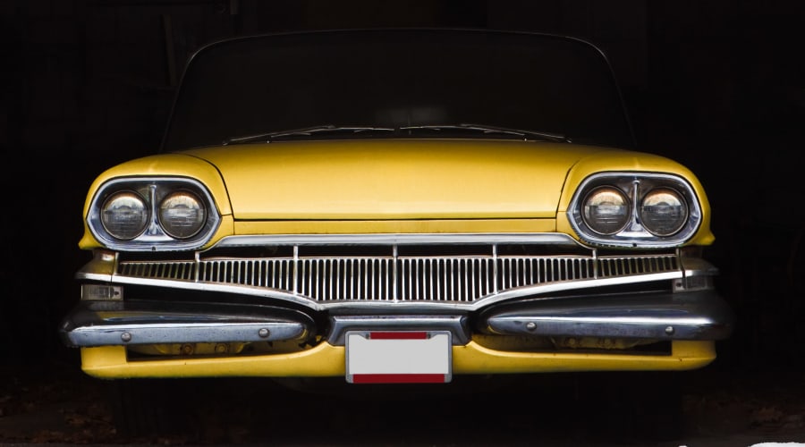 A classic car stored at KO Storage of Annandale - Myrtle in Annandale, Minnesota