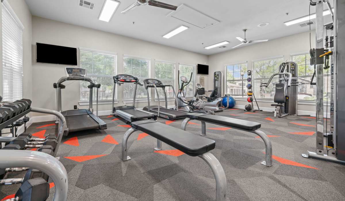 Fitness center at Hidden Creek in Allen, Texas