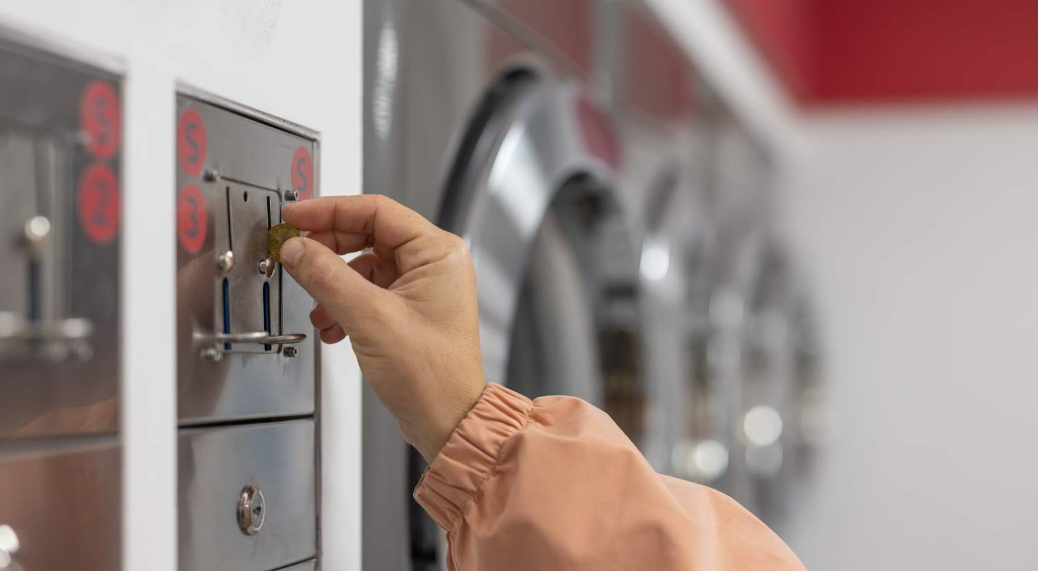 Community laundry center at Brentwood Apartments in Olympia, Washington