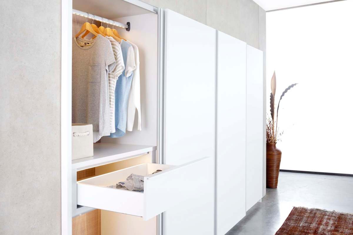 In-home walk-in closet at Northgate Square Apartments in Bossier City, Louisiana