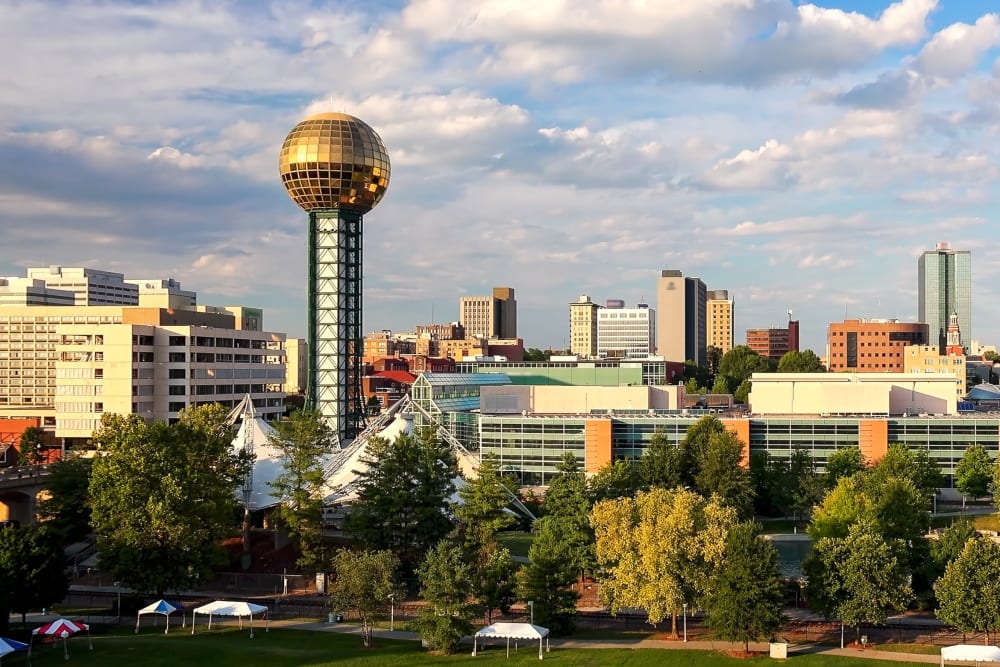 City skyline near Vital at Springbrook in Alcoa, Tennessee