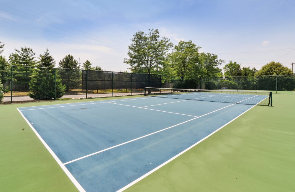 Tennis court at Abrams Run Apartment Homes in King of Prussia, Pennsylvania