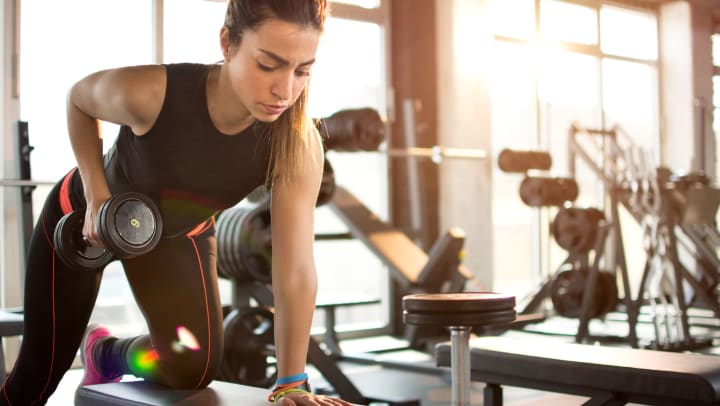 Woman working out at Olympus Steelyard in Chandler, Arizona