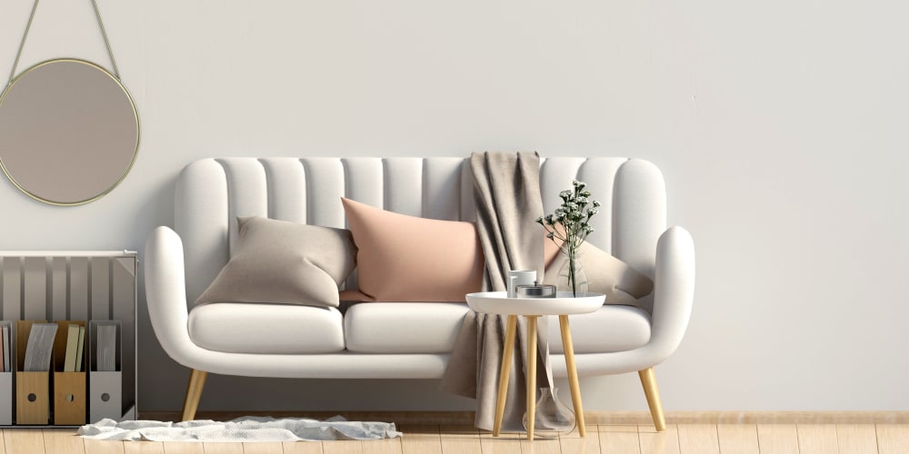 Cozy couch at Texan 26 in Austin, Texas