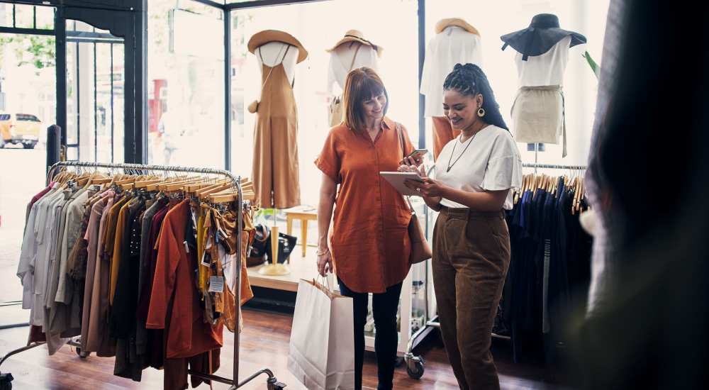 Woman shopping near The Arbors On Taylor in Montgomery, Alabama