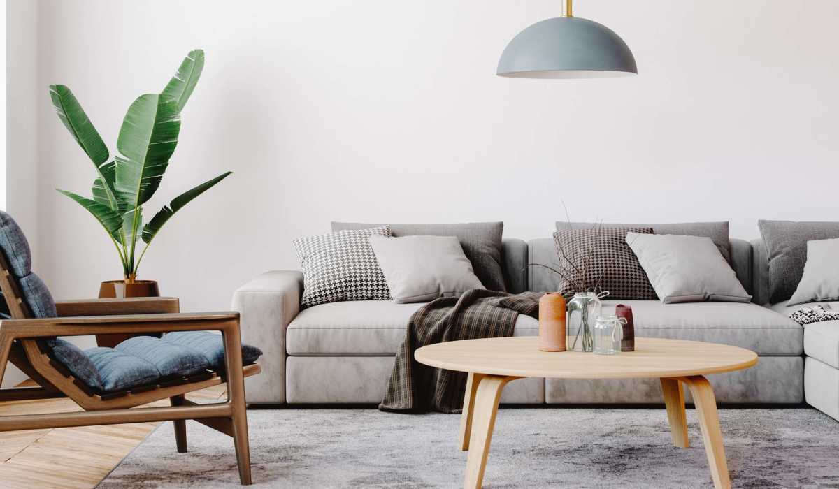 Bright living room at Virginia Junction in Baden, Pennsylvania