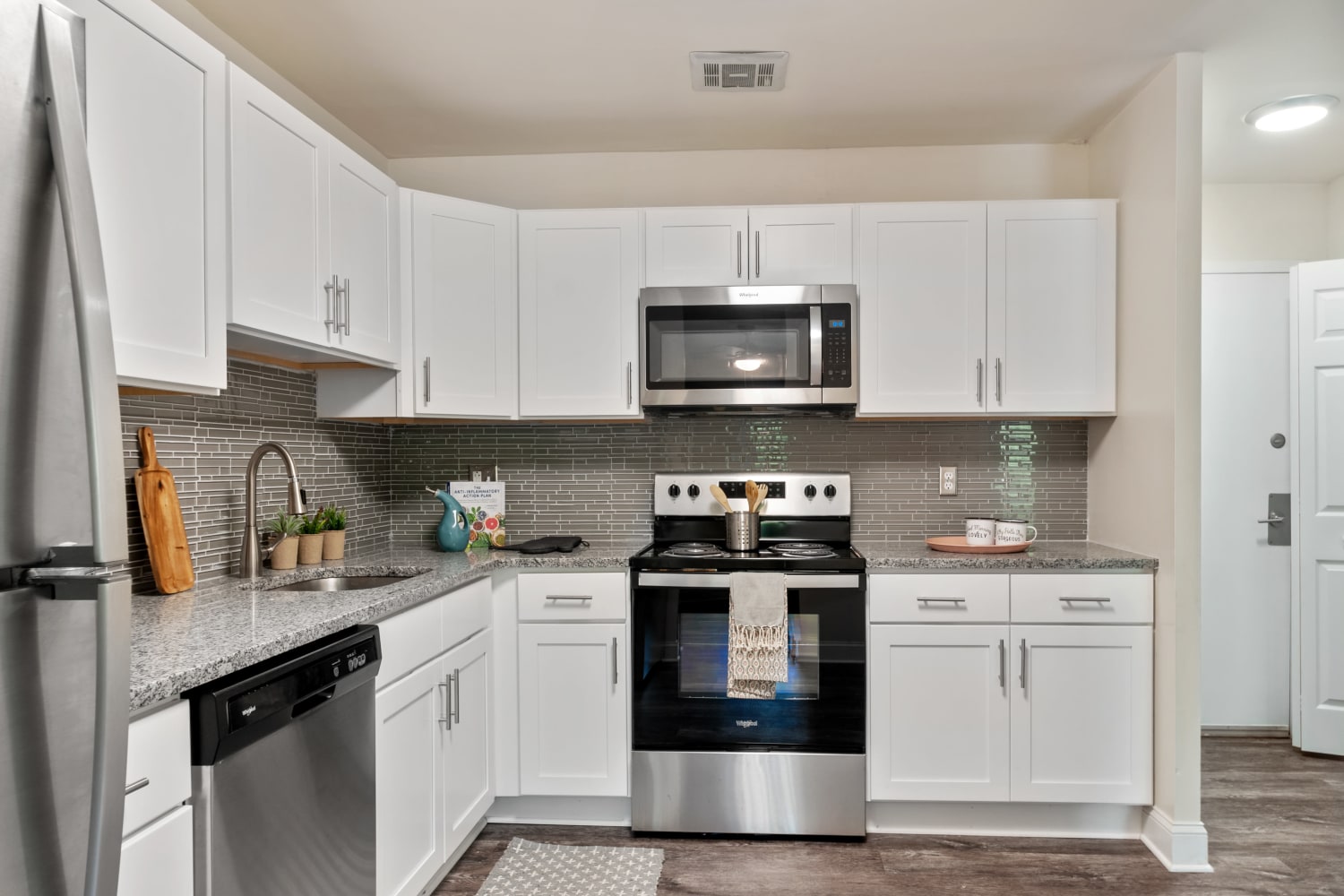 Kitchen area at Timberlake Apartment Homes in East Norriton, Pennsylvania