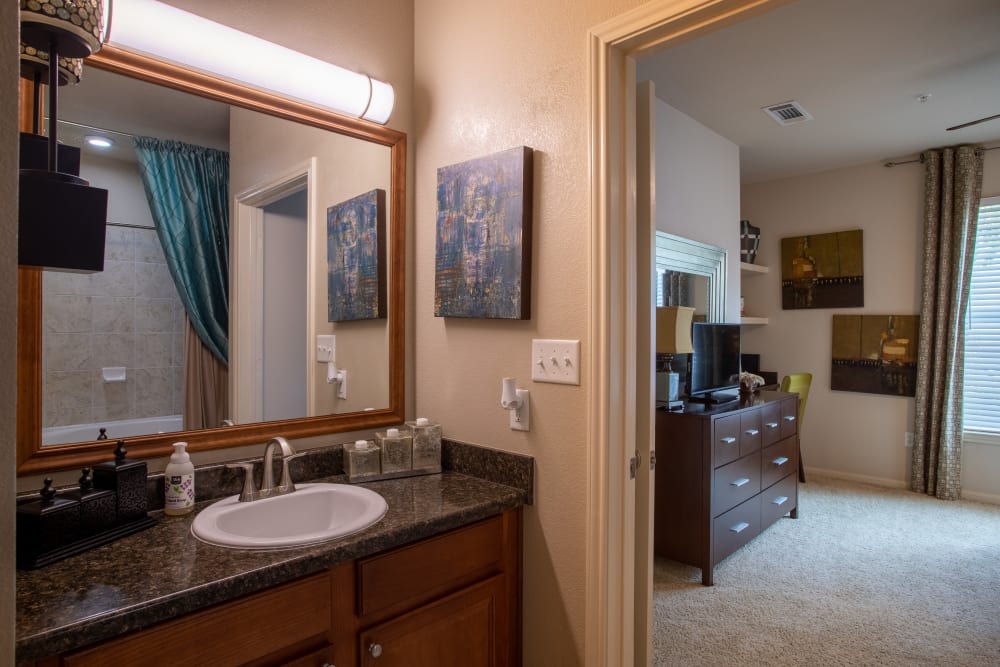 Bathroom in unit at Woodland Hills in Humble, Texas