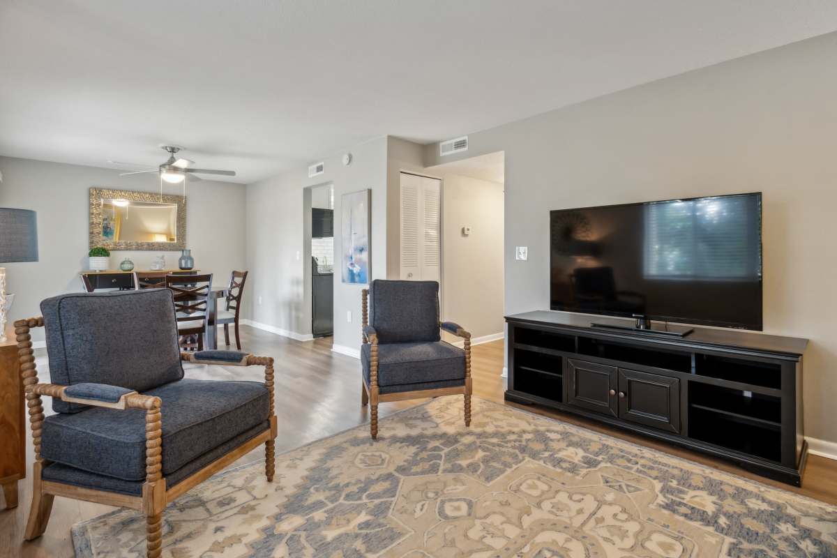Home with wood-plank flooring ready for move-in at Buena Vista in Seminole, Florida