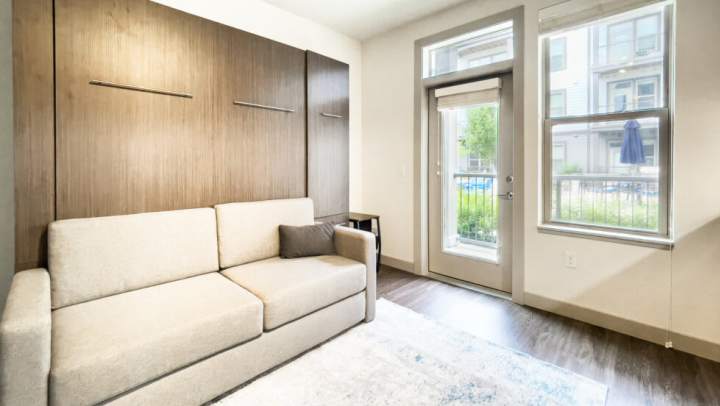 Living room with access to balcony