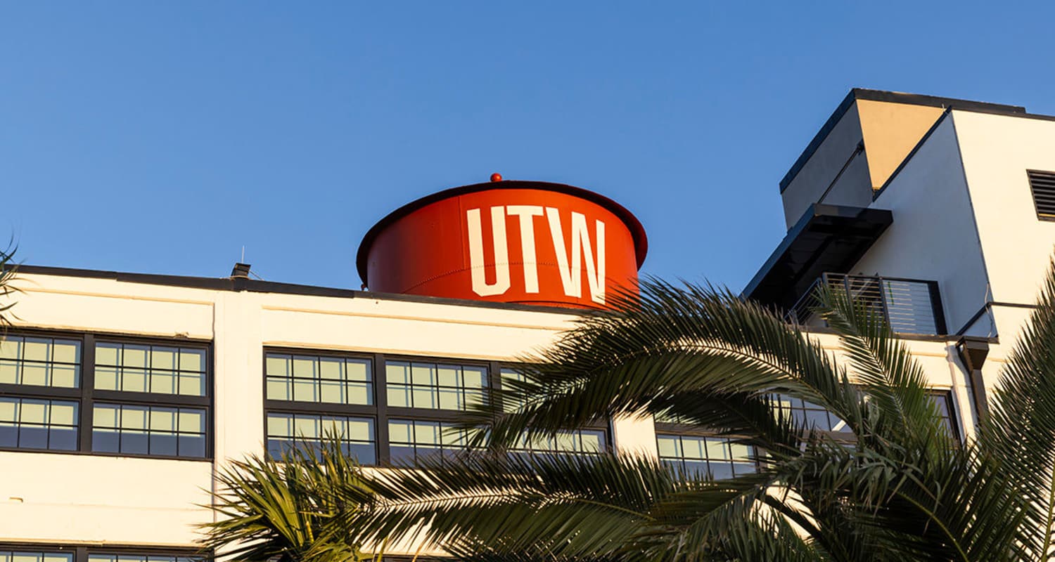 Water tower on top  of Union Terminal Warehouse in Jacksonville, Florida